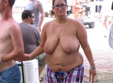 Candid action during a fun filled day at a clothing optional club